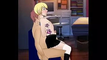 Reproduzir Femboy sexy visita seu amigo para uma noite quente de sexo (sdt # 6)