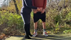 Afspelen BBW MILF ELENA'S PUBLIC Cumshot Fetish met stiefzoon Aleksandr